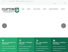 Tablet Screenshot of cliftoninsuranceagency.com
